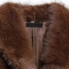 Image 3: Faux Fur Zip-Up Jacket in Chocolate Brown