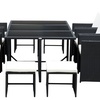 Image 3: 10-Seater Outsunny Rattan Garden Furniture Set with Cushions and Table