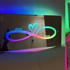 Image 18: Custom LED Name Mirror from Justyling
