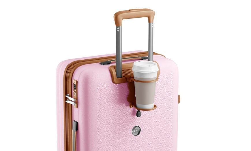Image 21: Valise Kono avec serrure TSA et porte-gobelet
