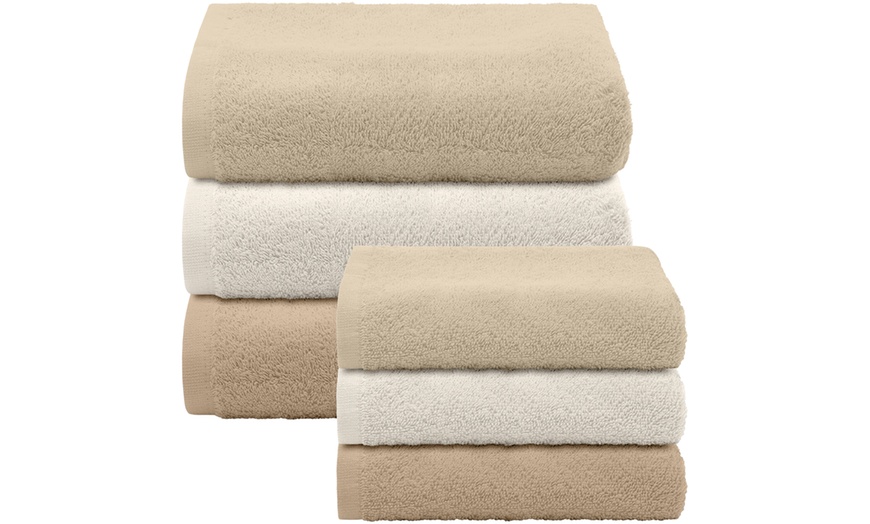 Image 7: Lot de 6 serviettes éponge