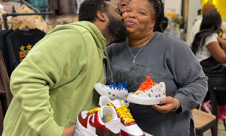 Image 4: Design a Custom Painted Sneaker w/ All Tools Provided in Oxon Hill, MD