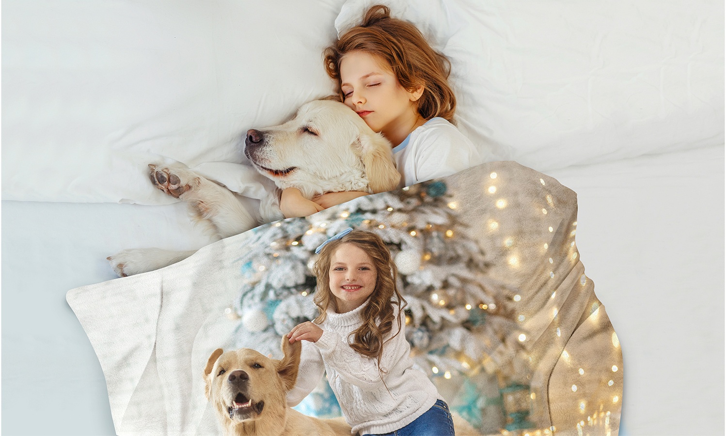 Personalized Pet Photo Blanket: Custom Plush Dog & Cat Lover Gift