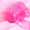 Image 1: Silicone Enhancement Waterproof Simulator Vibrating C-Ring