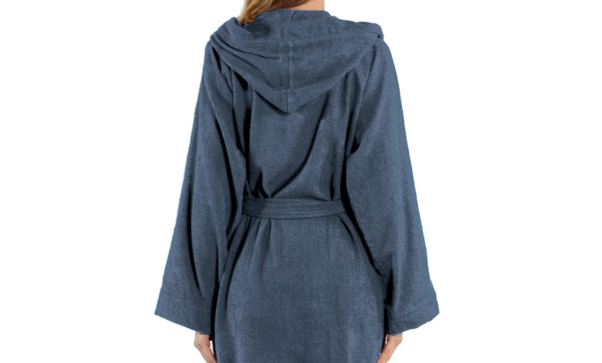 Image 3: Albornoz Kappa 360 gr con capucha 100% algodón 