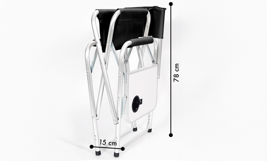 Image 12: Chaise pliante avec plateau