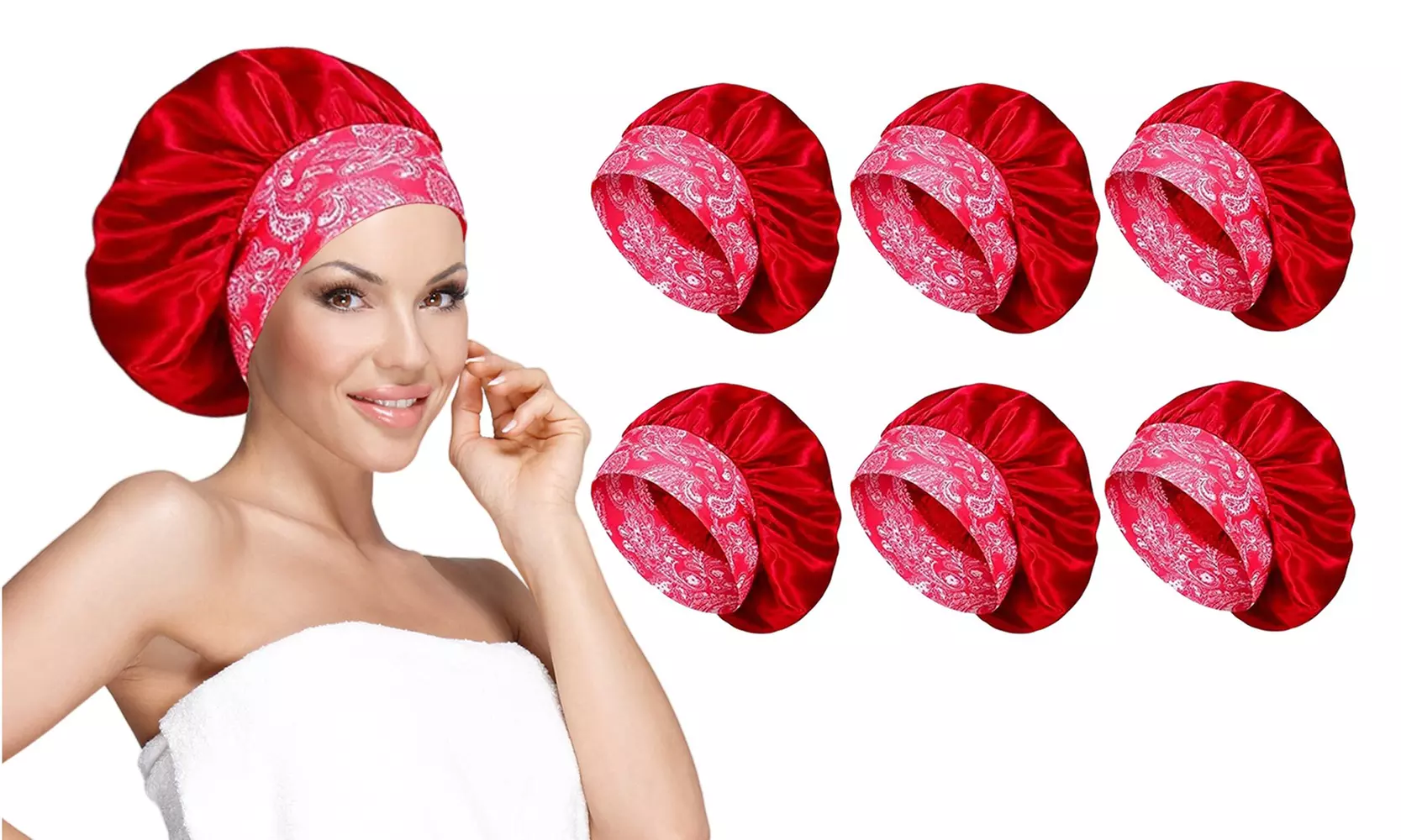 Women's Silky Satin Head Scarf Hair Wrap Cap Hat Headband Sleeping Bonnet