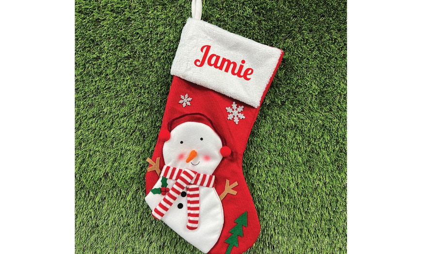 Image 2: Personalised Holiday Stockings with Names, Characters & Charm