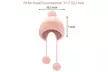 Women Winter Warm Faux Fur Knit Pom Pom Hat Beanie Bobble Ski Fleece Lined - Second Medium