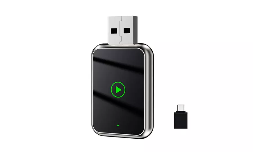 Image 1: Wireless Adapter for iPhone iOS with Android Converters for Vehicle