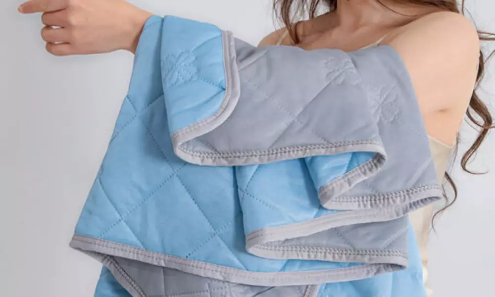 Solid Colour-Design Printed Summer Cool Quilt