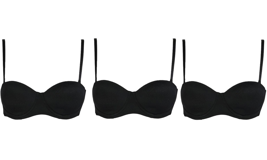 Image 7: 1 o 3 reggiseni a fascia Infiore