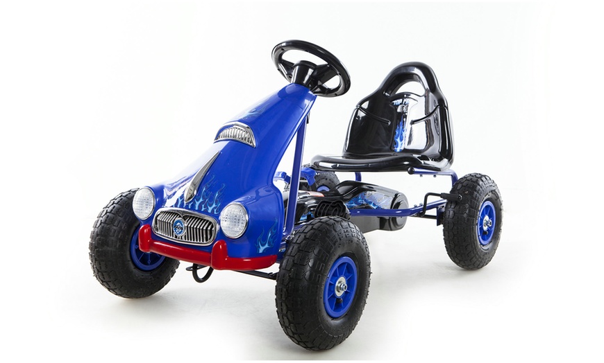 Image 32: Kids' Manual Go Kart with Lights