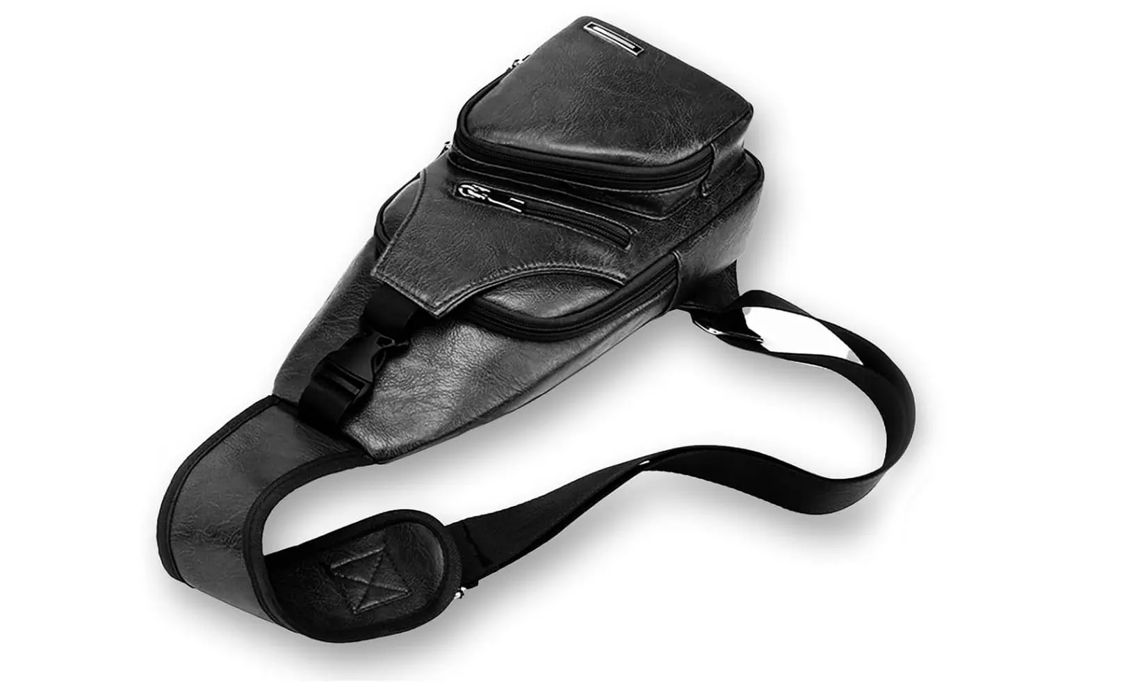 Sac à bandoulière en similicuir et polyester