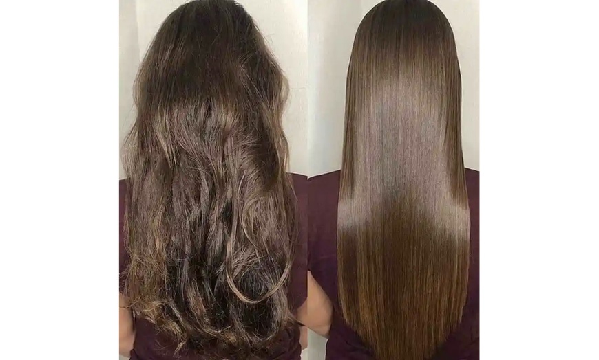 Image 6: Smooth & Glossy Hair with Keratin Blow-Dry for Short/Medium/Long Hair