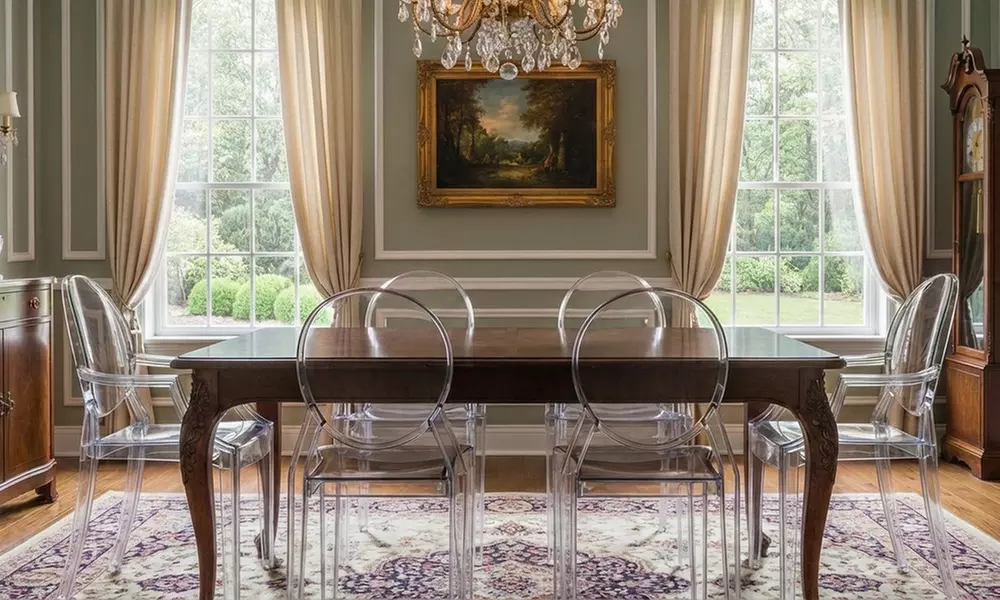 Set di 4 sedie in Policarbonato trasparente