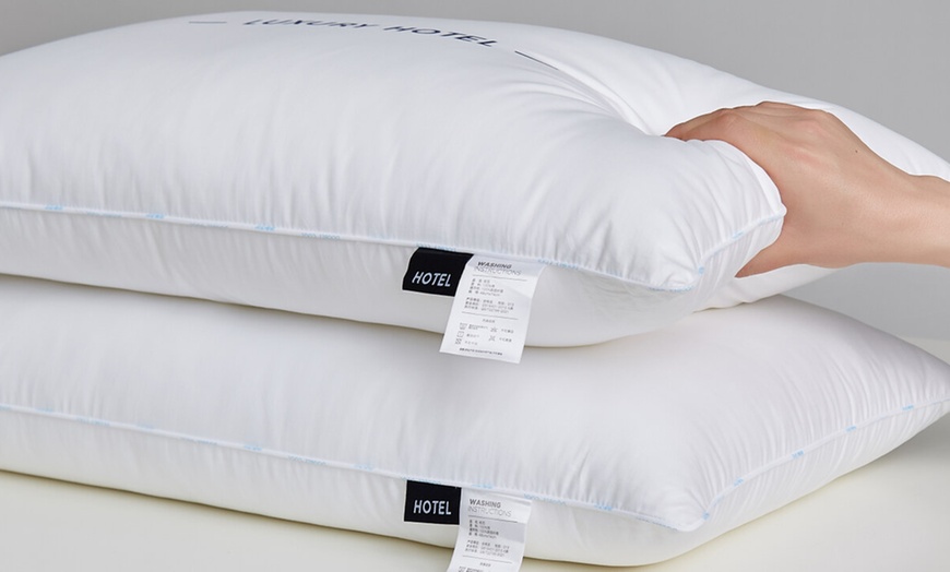 Image 31: Pure Cotton Luxury Hotel Pillow Duo
