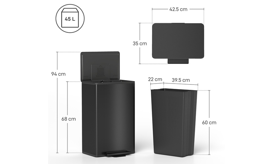 Image 5: HomCom Kitchen Bin Selection