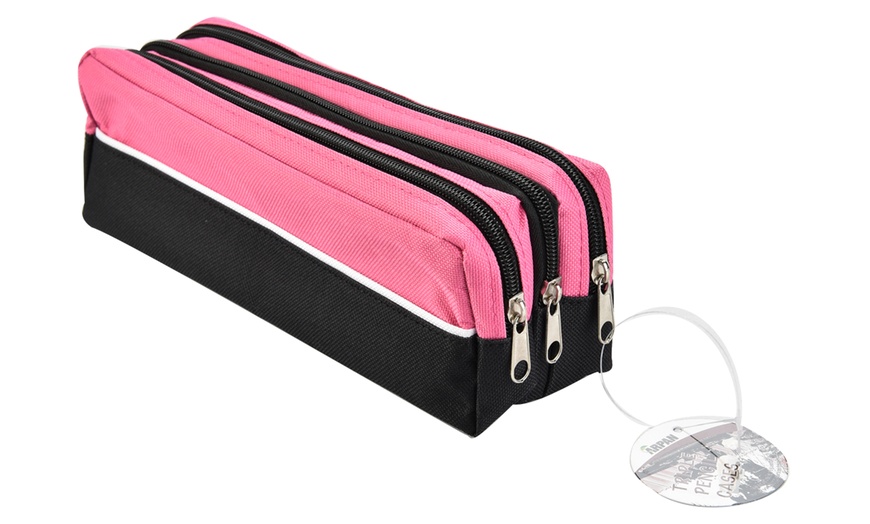 Image 5: Double-&Triple-Pocket Pencil Case