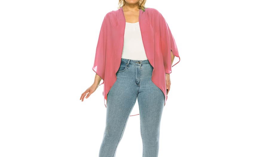 Image 12: MOA Collection Women's Loose Fit Cardigan Sweater