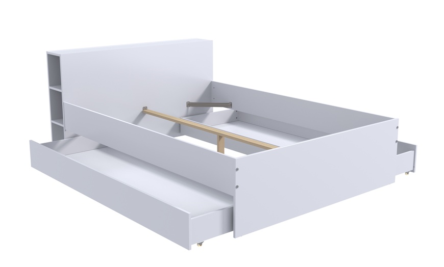 Image 4: Lit "Riga" 160 x 200 cm de Weber Industries avec rangement intégré