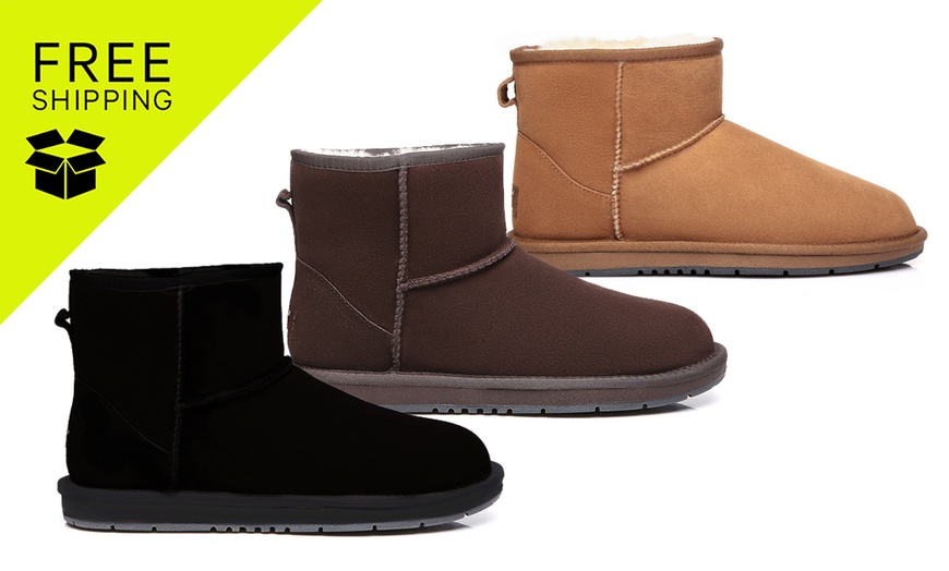 Image 1: UGG Mini Classic Suede Boots