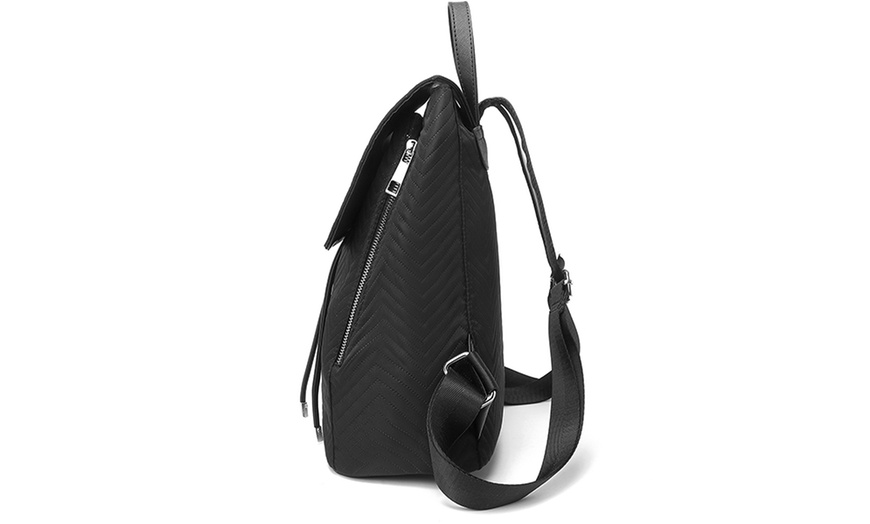 Image 11: MISS LULU Women's Fashion Lightweight Elegant Daily Backpack