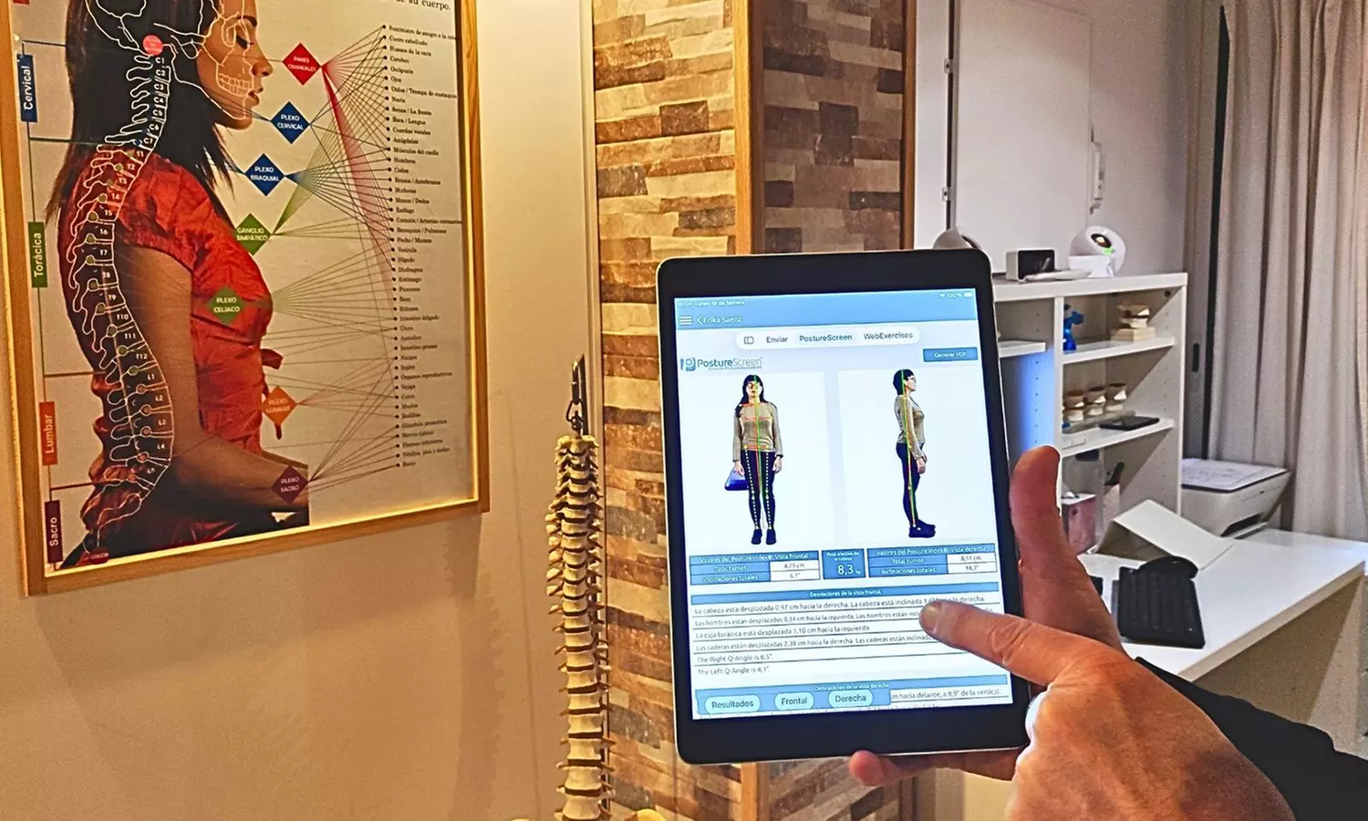Tratamiento con examen postural, ajuste quiropráctico y chequeo para 1