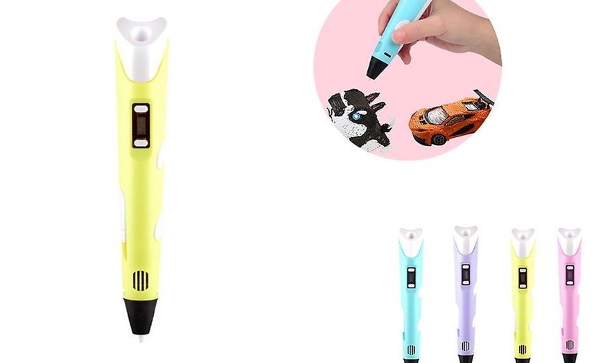 Image 8: Stylo d'impression 3D avec recharge de 20 filaments en option