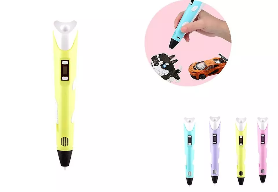 Stylo d'impression 3D avec recharge de 20 filaments en option