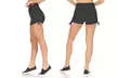 Women's Solid Detail Athletic Running Shorts - Second Medium