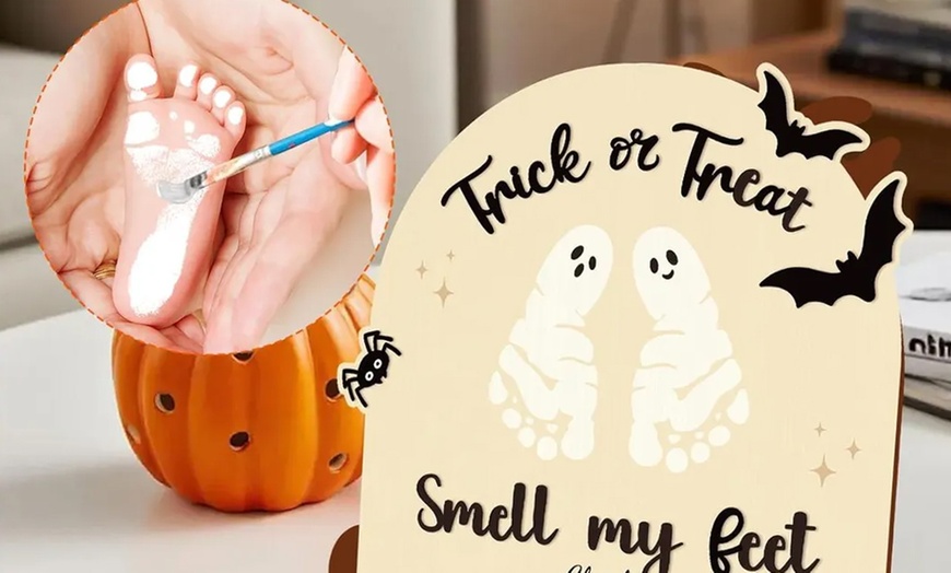 Image 8: Personalisierbares Familien-Schild im Halloween-Design