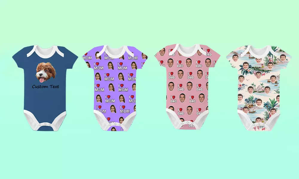 One or Two Custom Baby Jumpsuits from Justyling