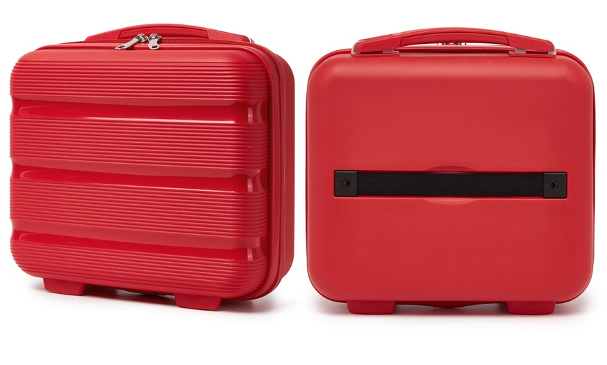 Image 26: KONO One or Four Piece Colorful PP Hard Shell Suitcase With TSA Lock