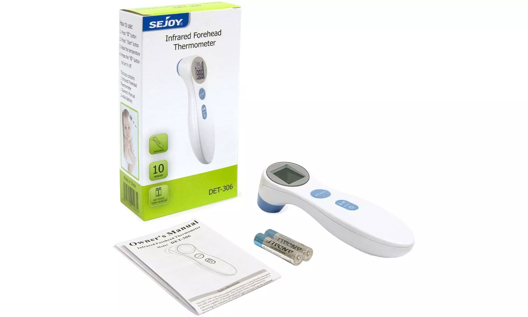 Non-Contact Infrared Forehead Thermometer