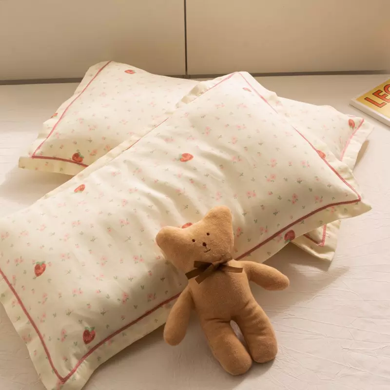 Breathable Pure Cotton Kids Pillowcase Pair