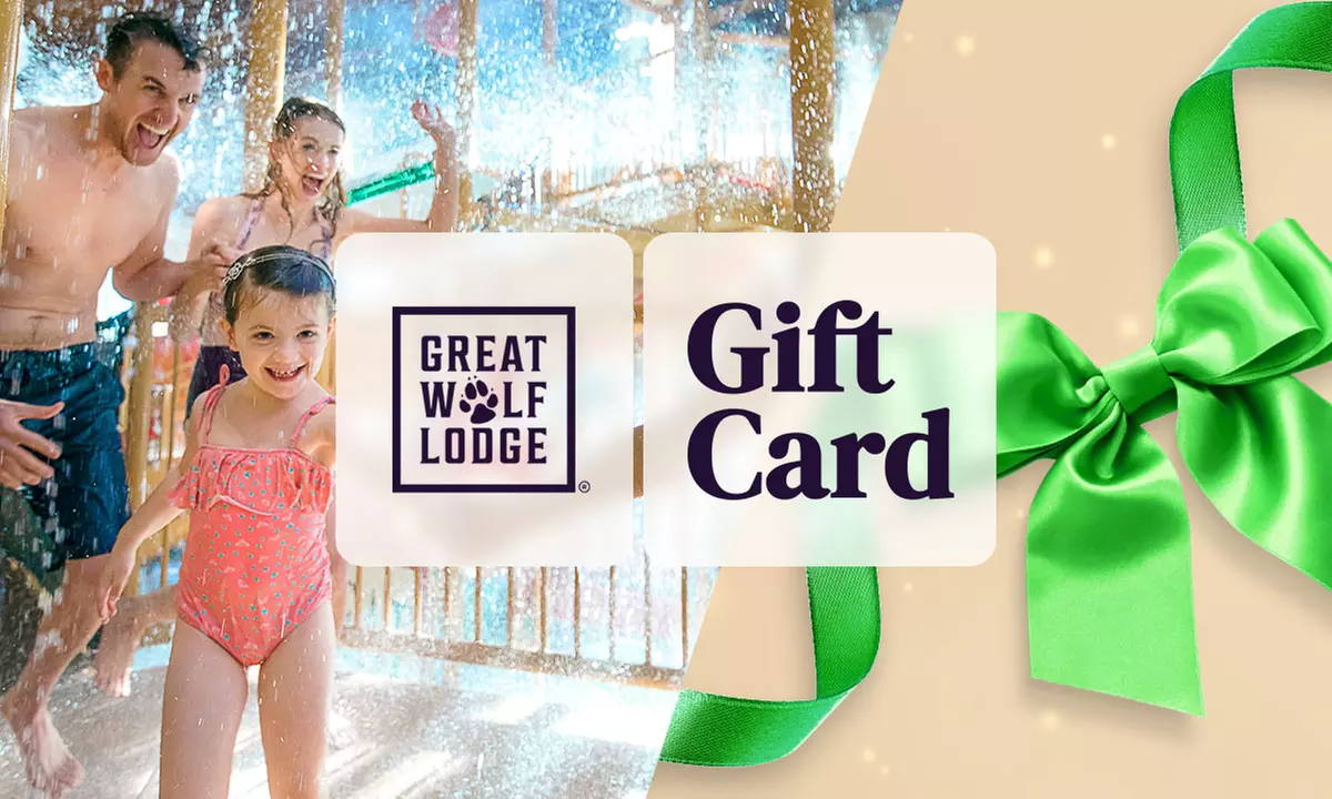 Give a Digital Gift Card They’ll Love - Redeemable for a Great Wolf Lodge Stay & Water Park Fun - Primary Image