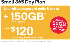 365-Day Prepaid SIM, 150GB Data