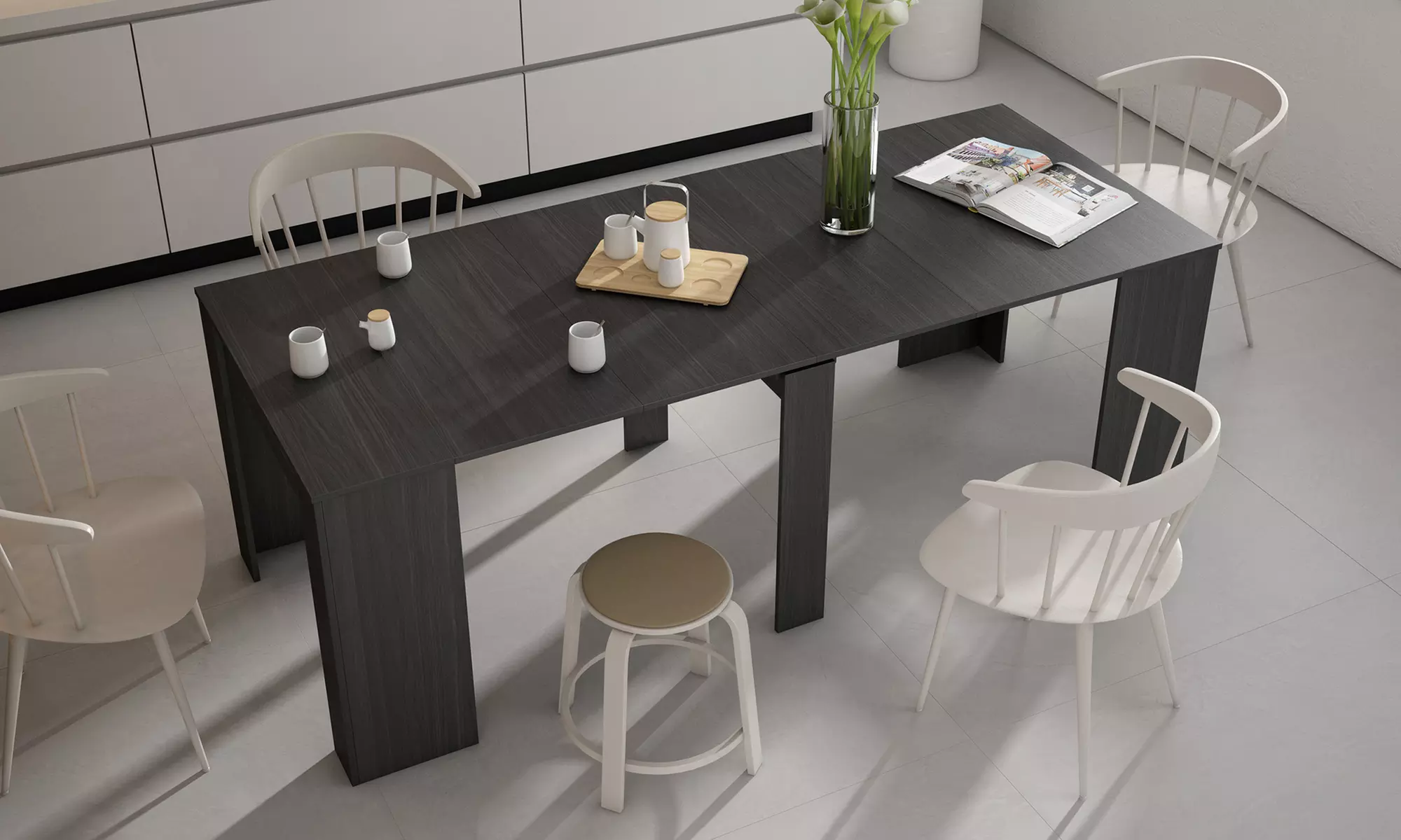 Extendable Console Table for 10 or 12 Diners