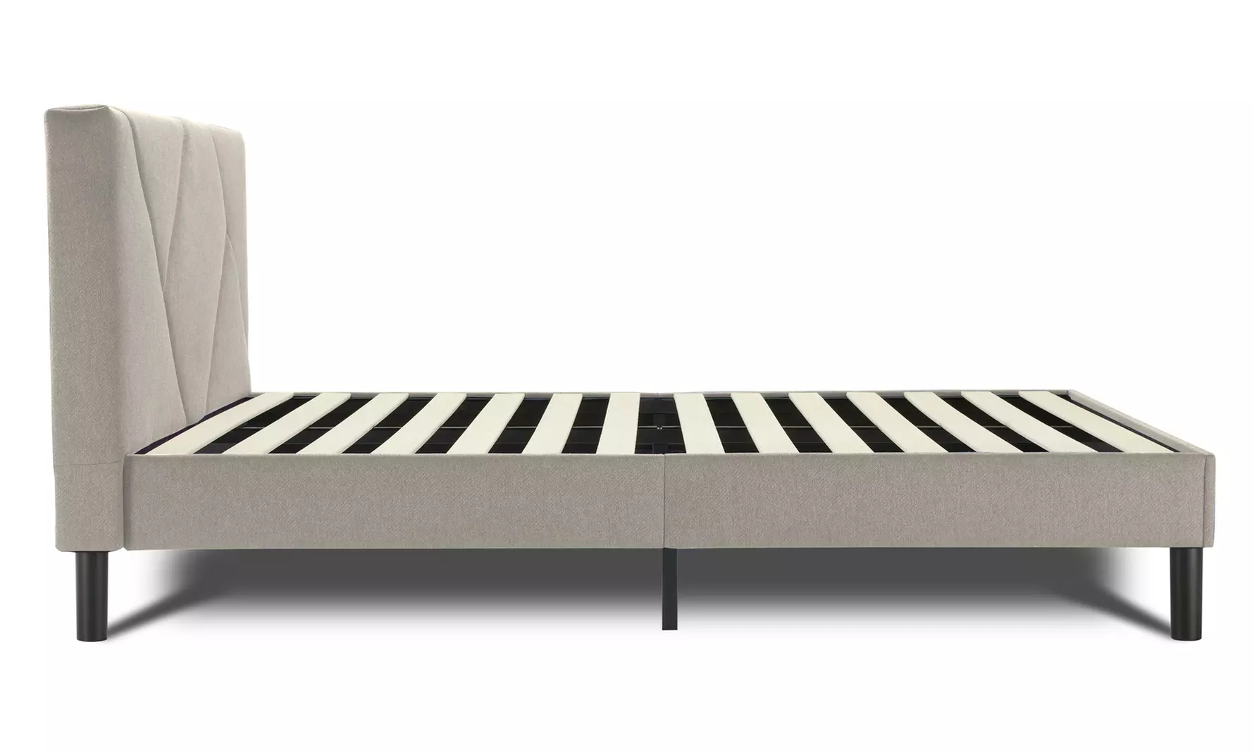 Lit design rembourré "Ric" avec rangement intelligent