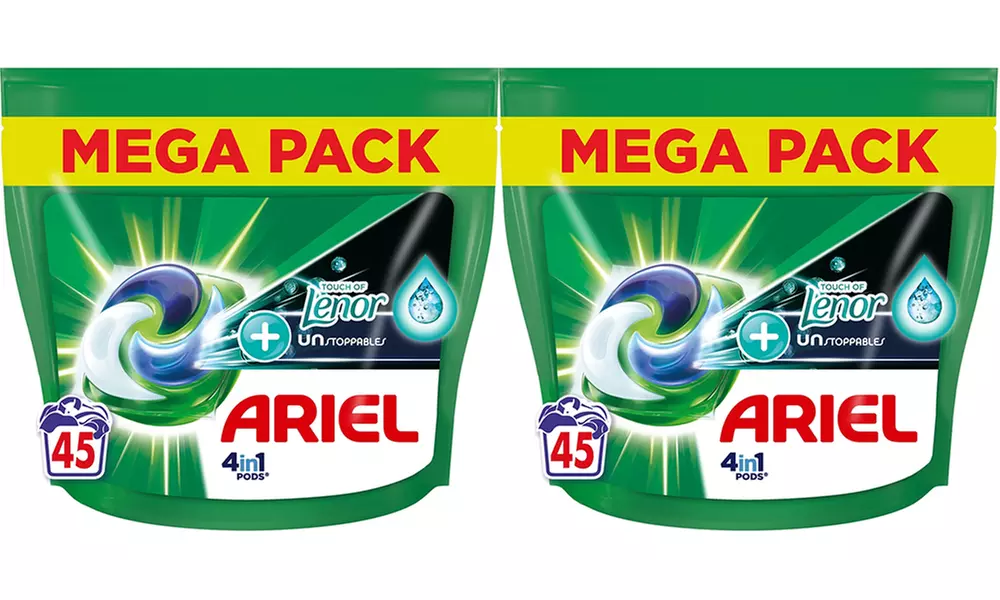 45, 90 of 180 Ariel All in One Ultra of Touch Lenor wasmiddelpods