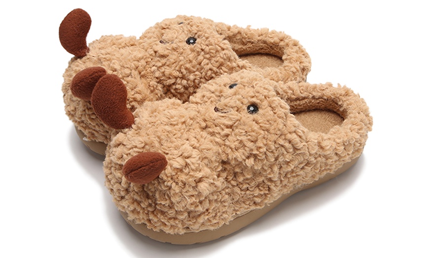 Image 20: Cosy Unisex Home Slippers with Non-Slip EVA Sole