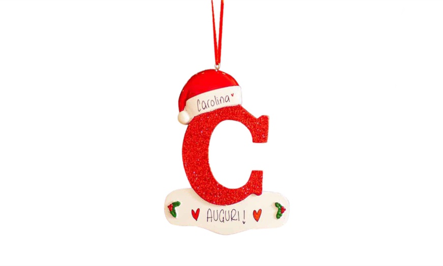 Image 5: Alphabet Initial Christmas Tree Letter Decoration
