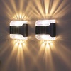 Image 1: Solar Lights Outdoor Decorative Wall Lights
