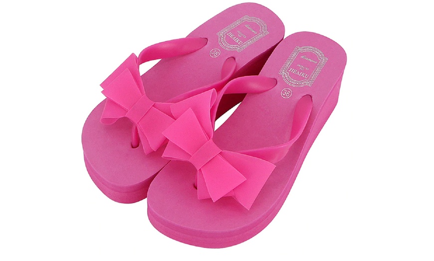 Image 12: Platform Flip Flops