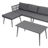 Image 2: Four Seater Outdoor Sofa Set with Table and Footrest