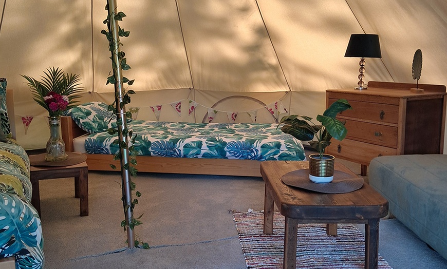 Image 4: Luxury Bell Tent Stay with Bedding and Cooking Facilities in Suffolk