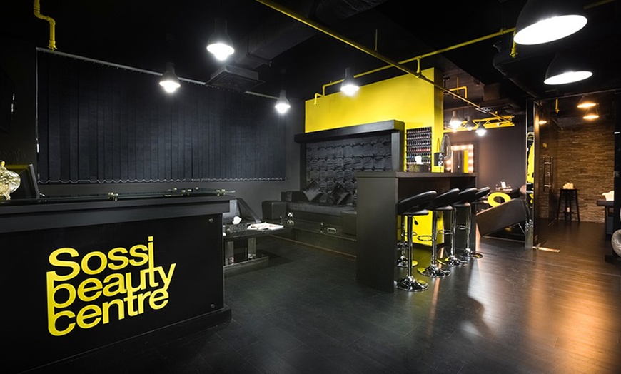 Image 1: Top-to-Bottom Treat: Mani-Pedi Combos with Hair Wash & Blow-dry