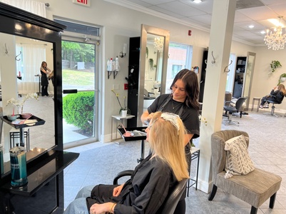 Women’s Haircut, Style, Conditioning Treatment, and Partial Highlights- First Time Clients Only - The Loft Salon by Michael Albor - Norwell