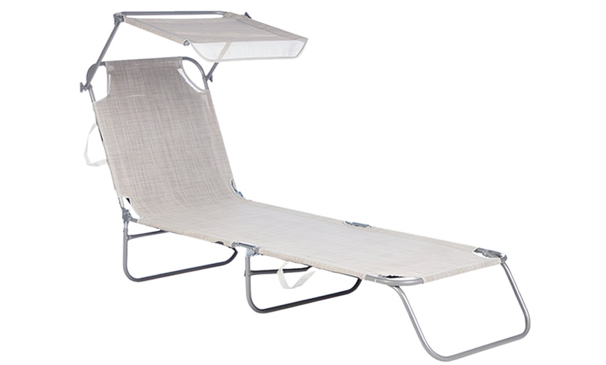 Image 9: Transat pliable avec pare-soleil
